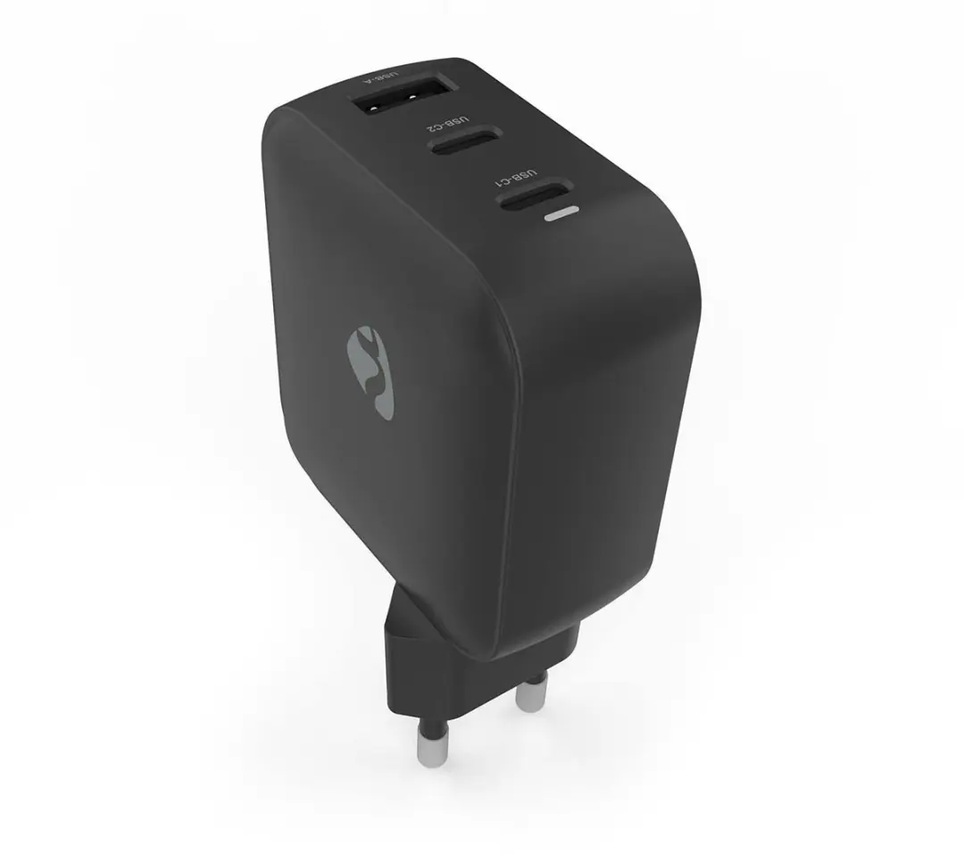 Nedis WGCHA100WBK Oplader 100W GaN - 3x USB - Zwart