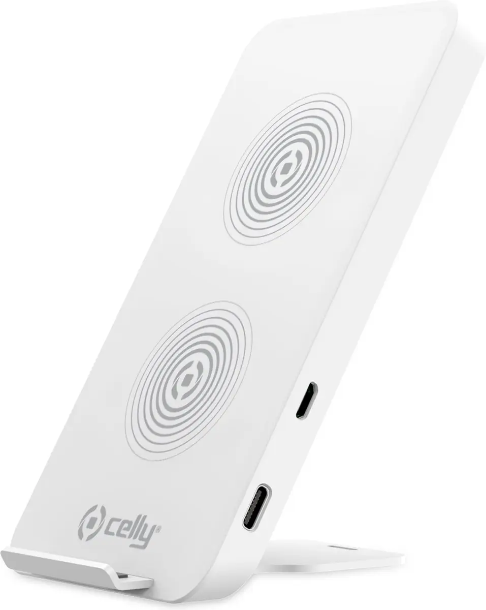 Celly Draadloze Snellader 10W USB-C 13,5x7,2cm Wit
