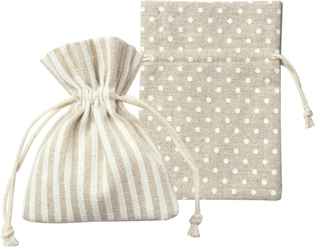 Folia Stofzakken met Motief - 6 Stuks - Beige/Wit