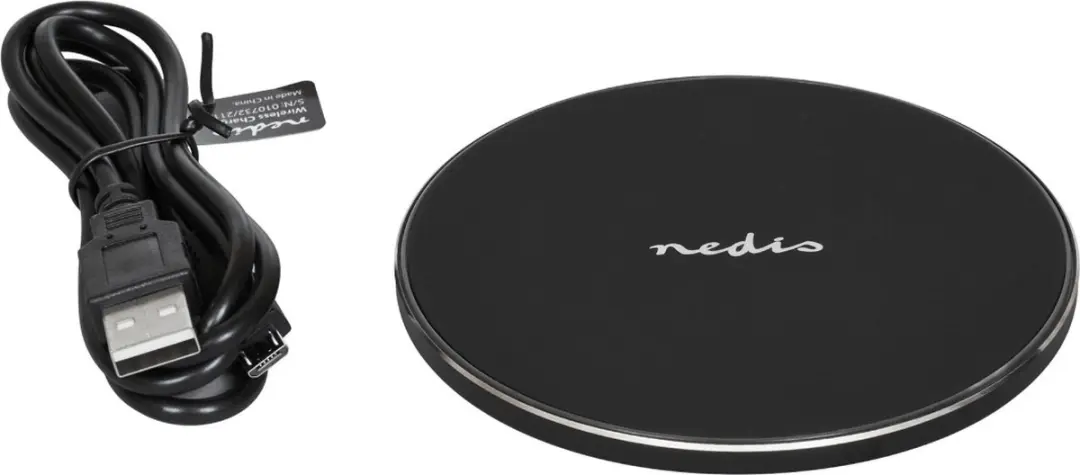 Nedis WCHAQ10W1BK Draadloze Oplader 10W - Zwart