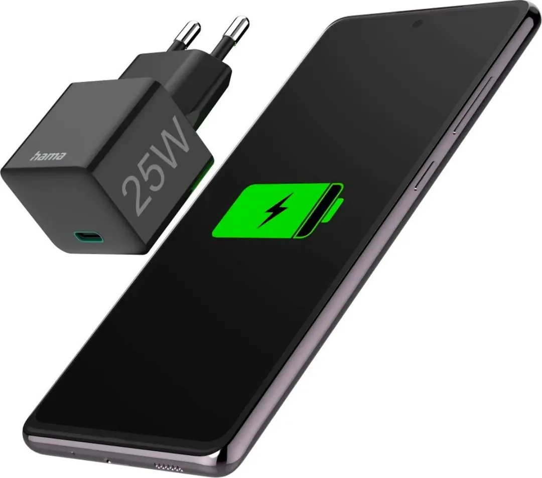 Hama 25W USB-C PD Oplader mini - Zwart