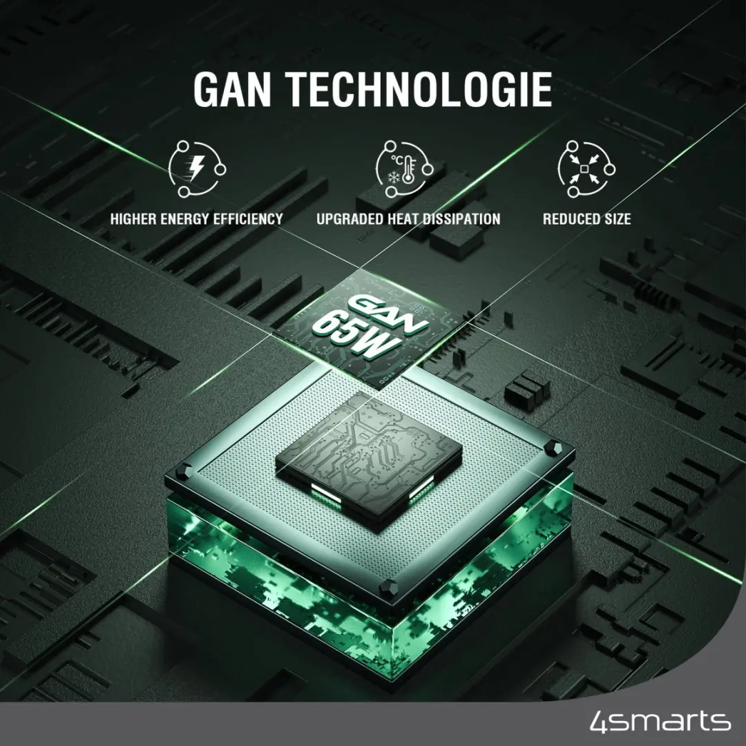 4Smarts GaN 65W Laadstation 540559 - Wit