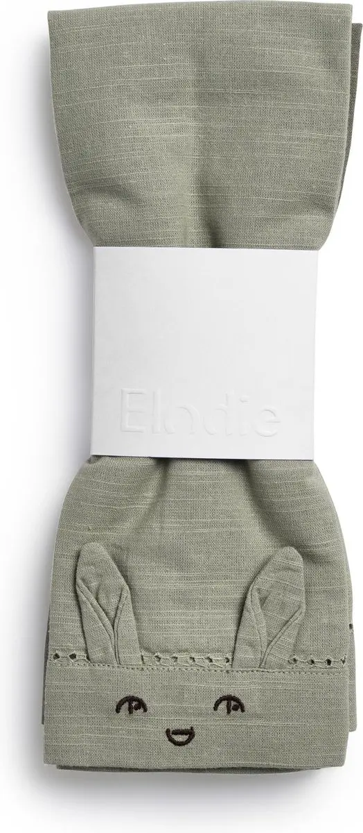 Elodie Stoffenen Baby Servetten 45cm - Mineral Green - 2 Stuks