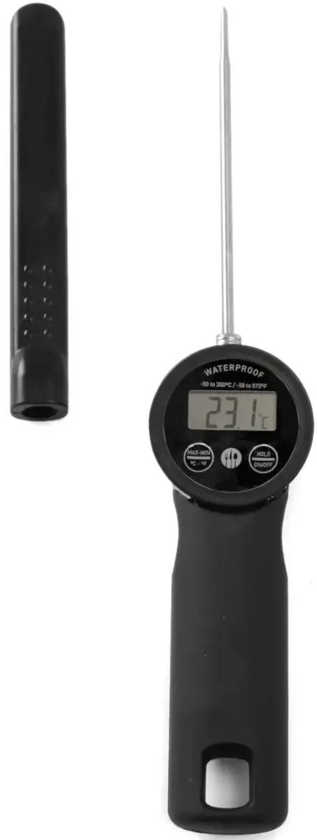 HENDI Waterdichte Thermometer - RVS Sonde 290mm - Zilver/Zwart - afbeelding 6 van 6