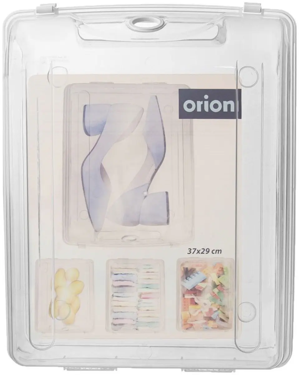Orion Schoenopbergbox 37x29cm - Transparant - afbeelding 4 van 6