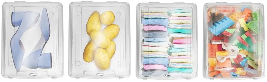 Orion Schoenopbergbox 37x29cm - Transparant - afbeelding 2 van 6