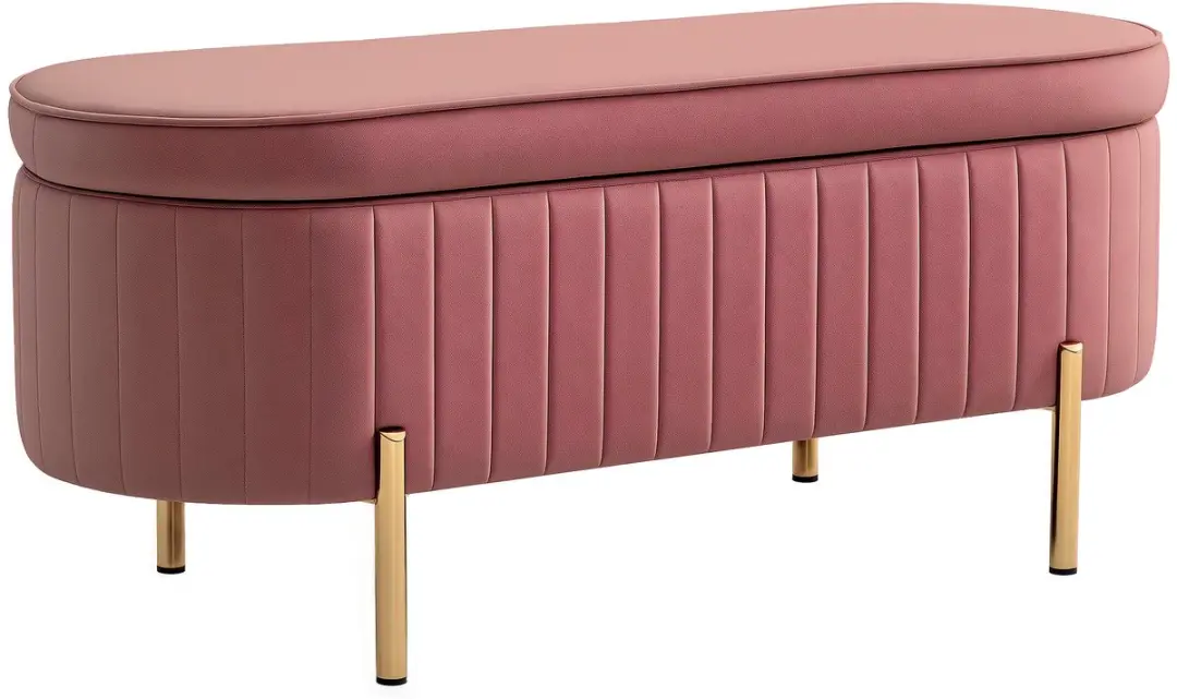 Homcom Opbergpoef Roze