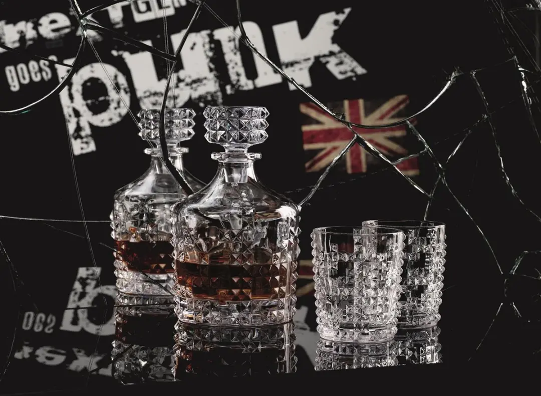 Nachtmann Punk Whiskyset 3-delig - 0,75L - Transparant