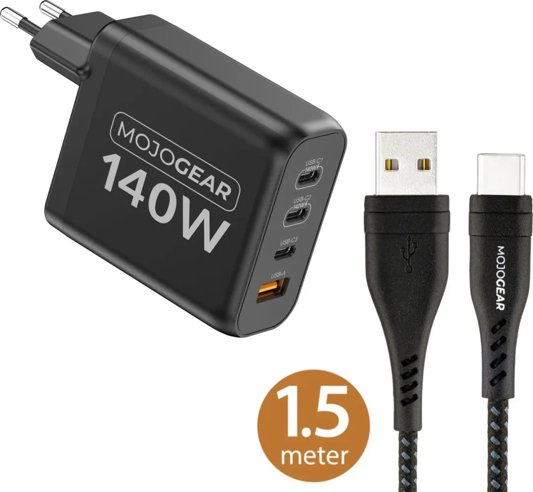 MOJOGEAR CHARGE+ 140W Oplader
