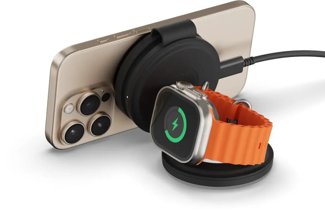 Satechi OntheGo 3-in-1 ST-QTG31K Draadloze Oplader - 15W - Zwart - afbeelding 6 van 6
