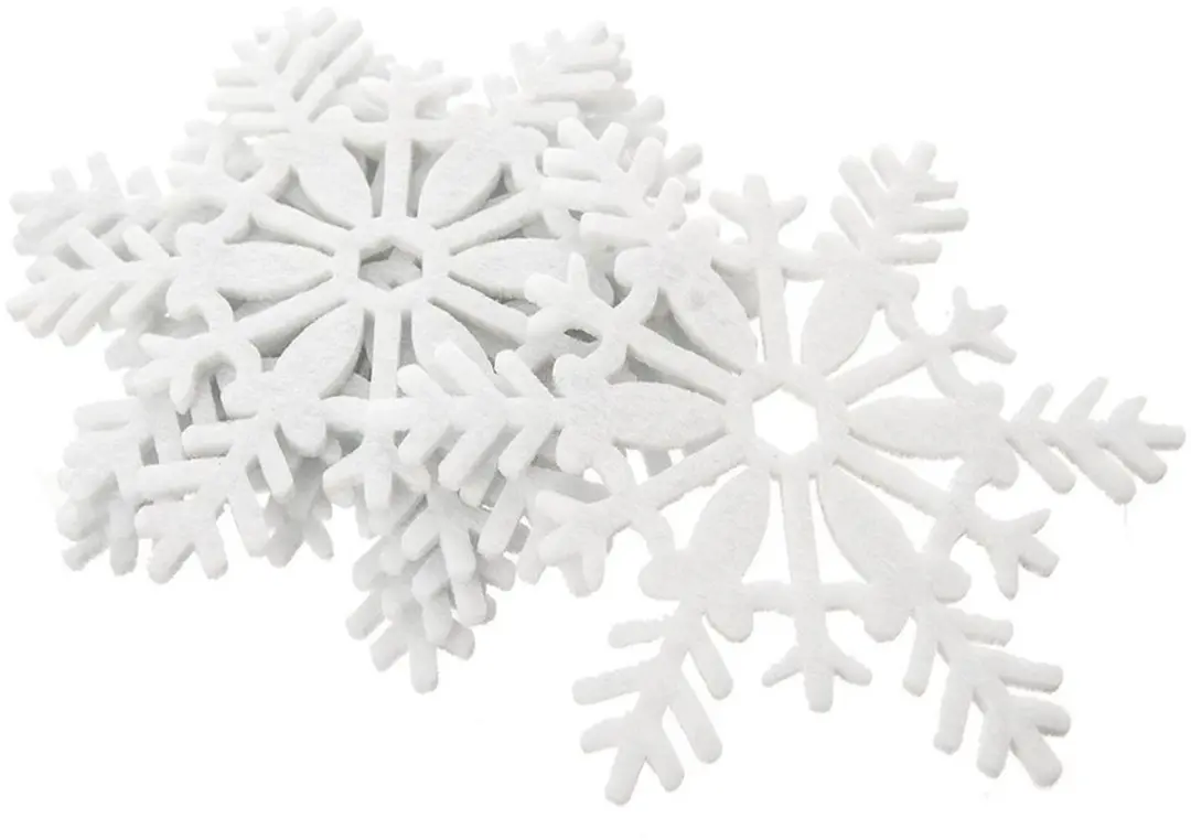 Orion Filten Onderzetters Sneeuwvlok - 6 Stuks