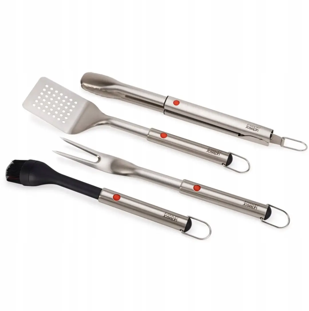 Joseph Joseph GrillOut 4-delig Grillset - Grijs/Groen/Zilver