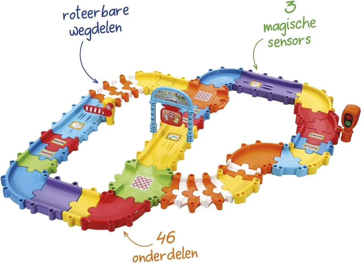 VTech Toet Toet Auto's Wegdelen Combi Deluxe Speelset - Multikleuren