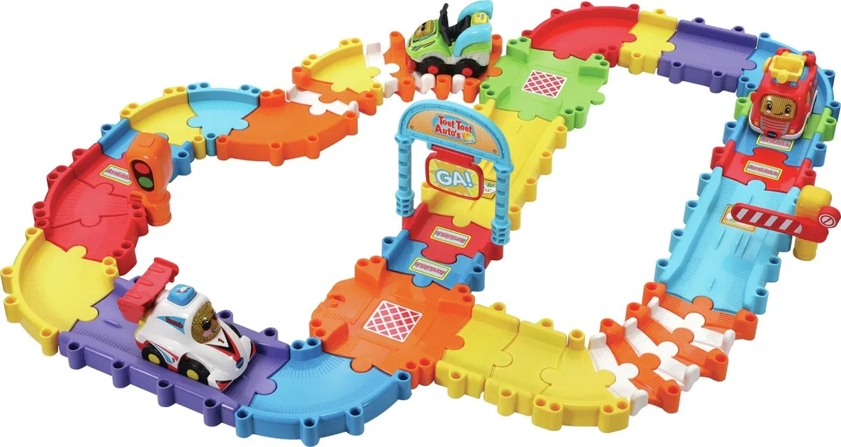VTech Toet Toet Auto's Wegdelen Combi Deluxe Speelset - Multikleuren