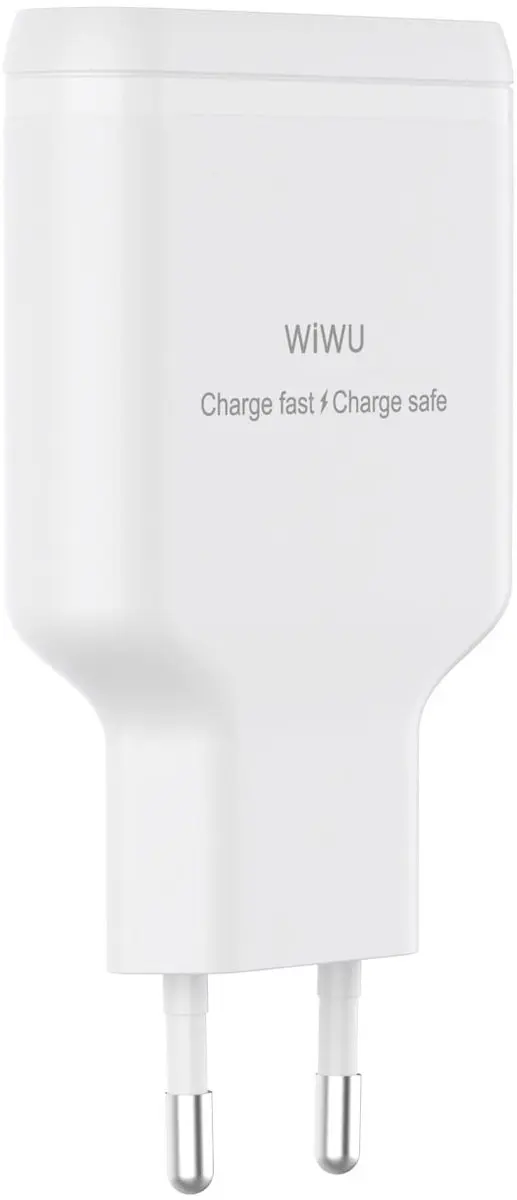 WiWu Oplader Essen Slim 65W USB-C - 2x USB-C - Wit - afbeelding 6 van 6