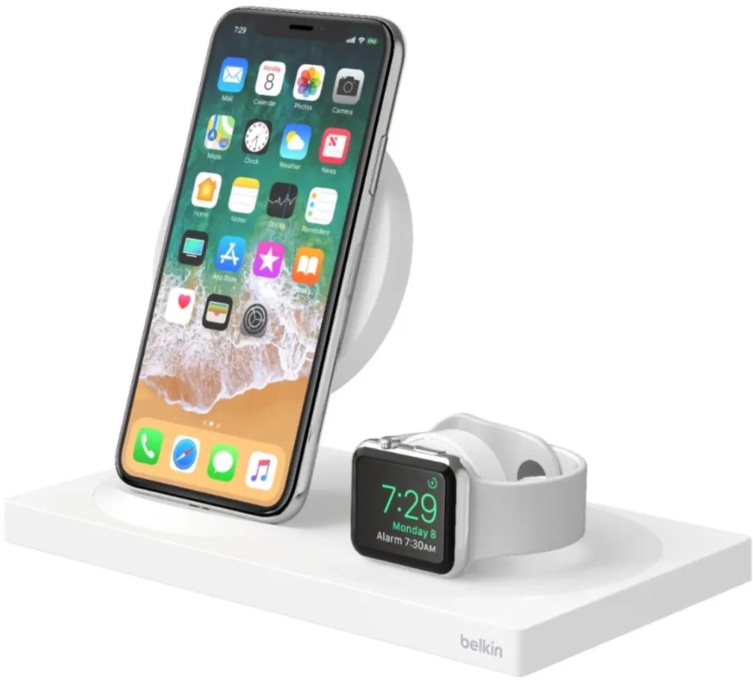 Belkin F8J234vfWHT-APL Charge Dock Apple Watch iPhone