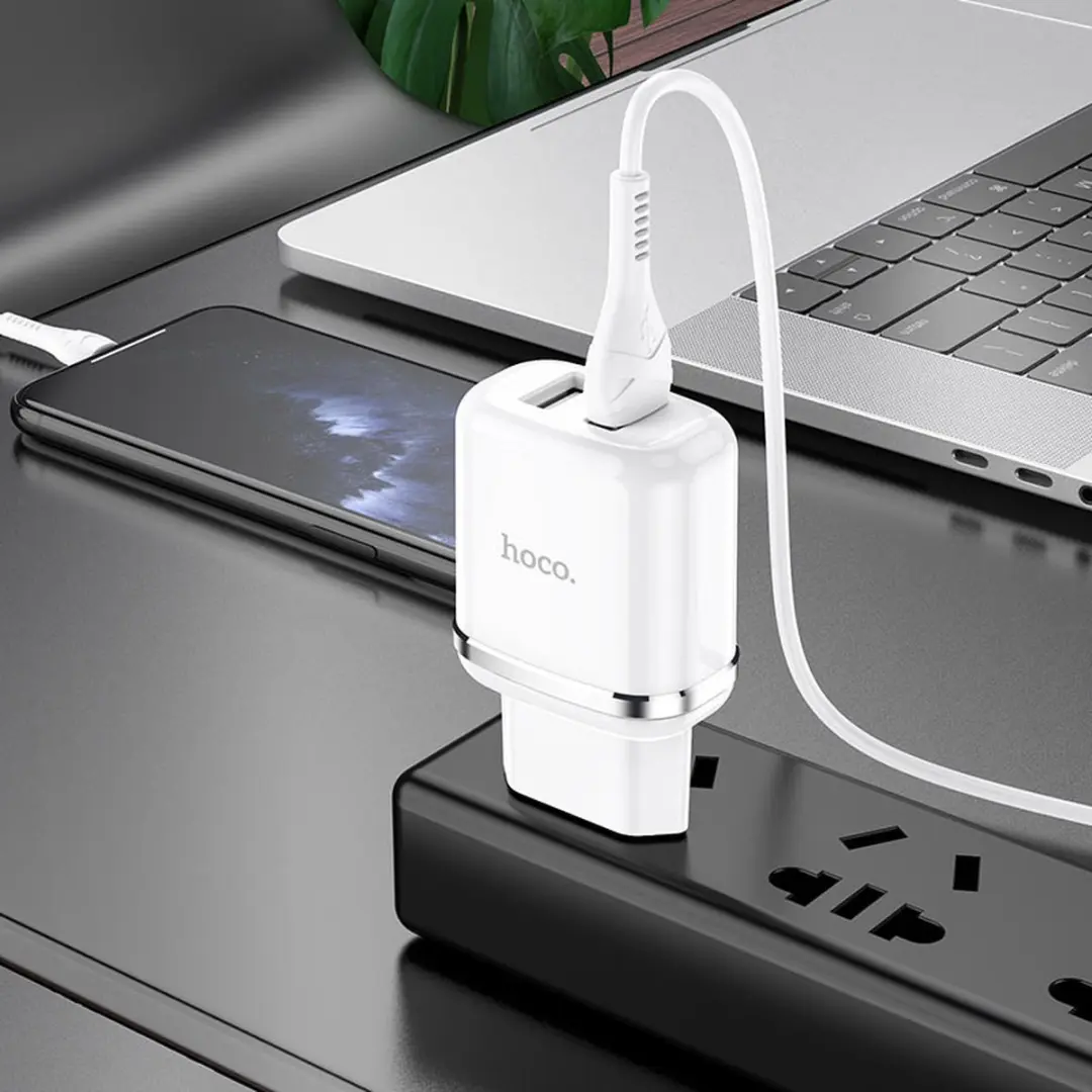 Hoco Snellader 10W USB-C to Lightning - Wit