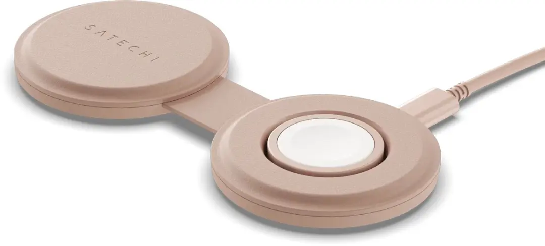 Satechi OntheGo 2-in-1 ST-QTG21R Draadloze Oplader - Roze