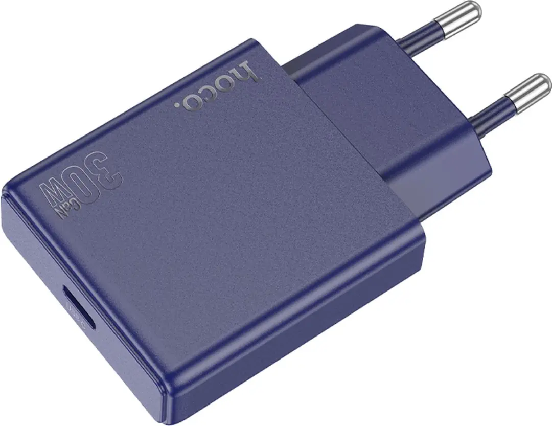Hoco 30W Snellader Type C - Titanium Blue