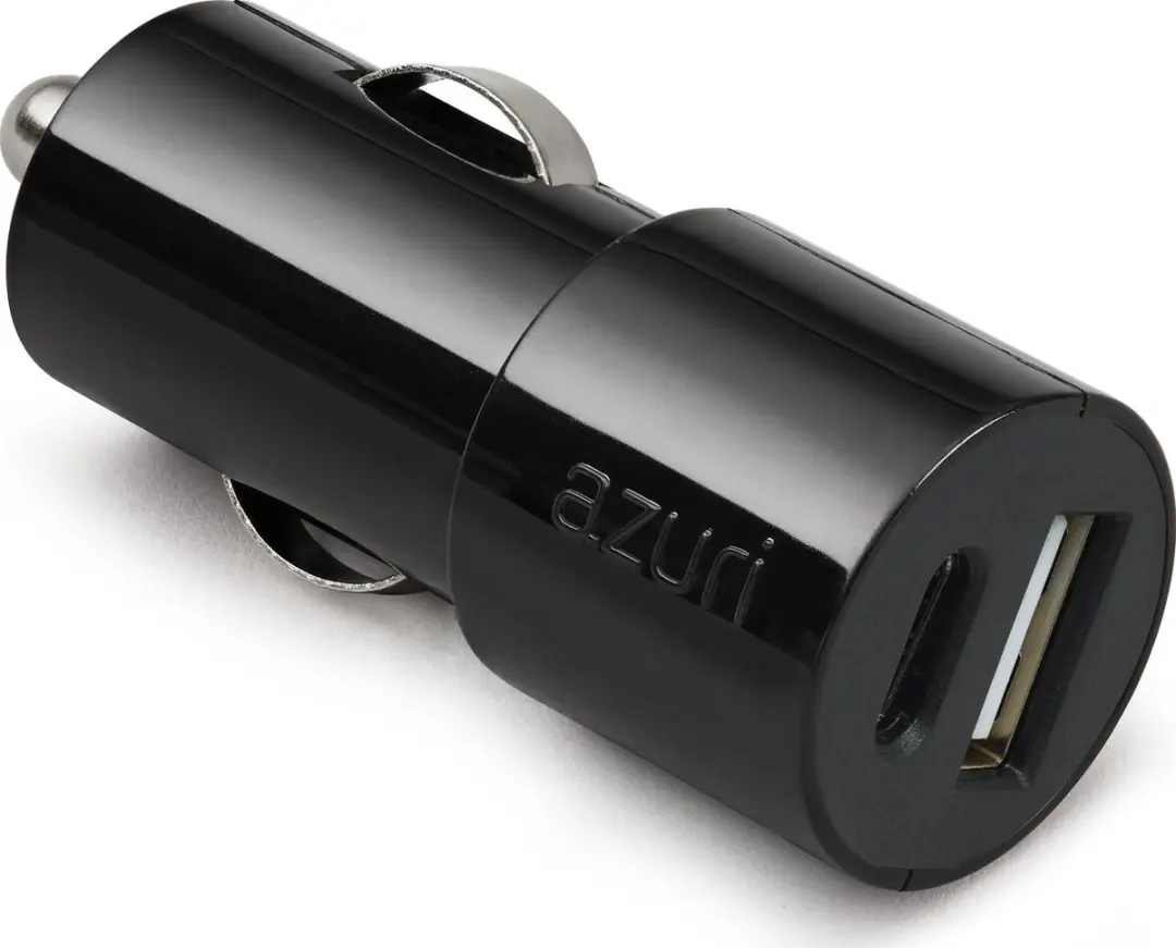 Azuri Autolader 30W USB-C/A