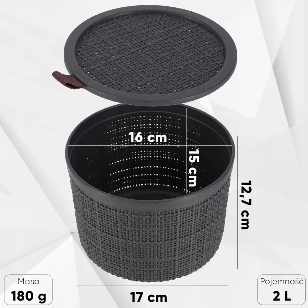 Curver Jute Mandje 2L - Donkergrijs