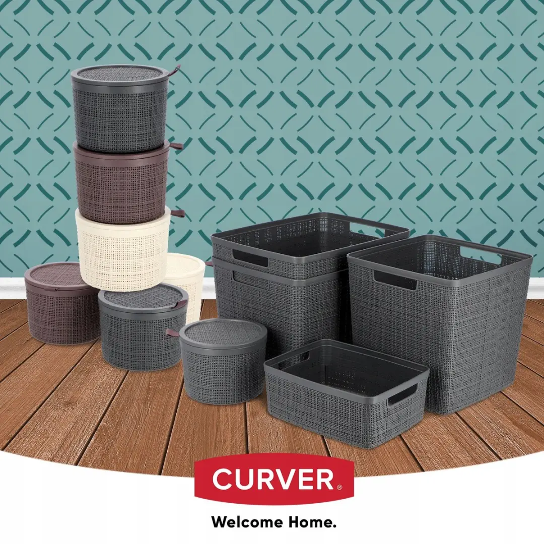 Curver Jute Mandje 2L - Donkergrijs