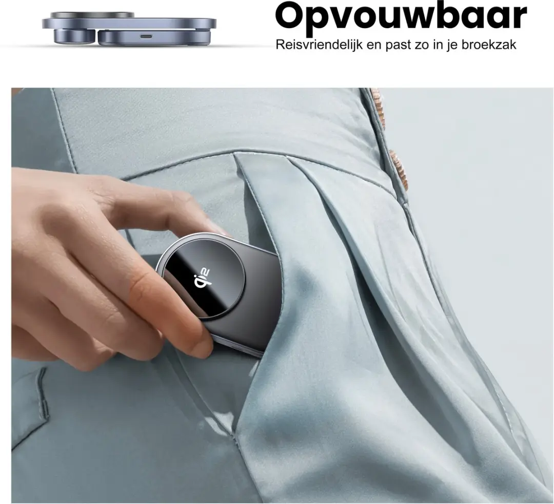 Caliber PSQ-3A Draadloos Oplaadstation 3-in-1 - 22,5W Qi2 - Zwart