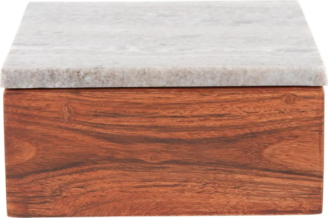 Present Time Acacia Storage Box