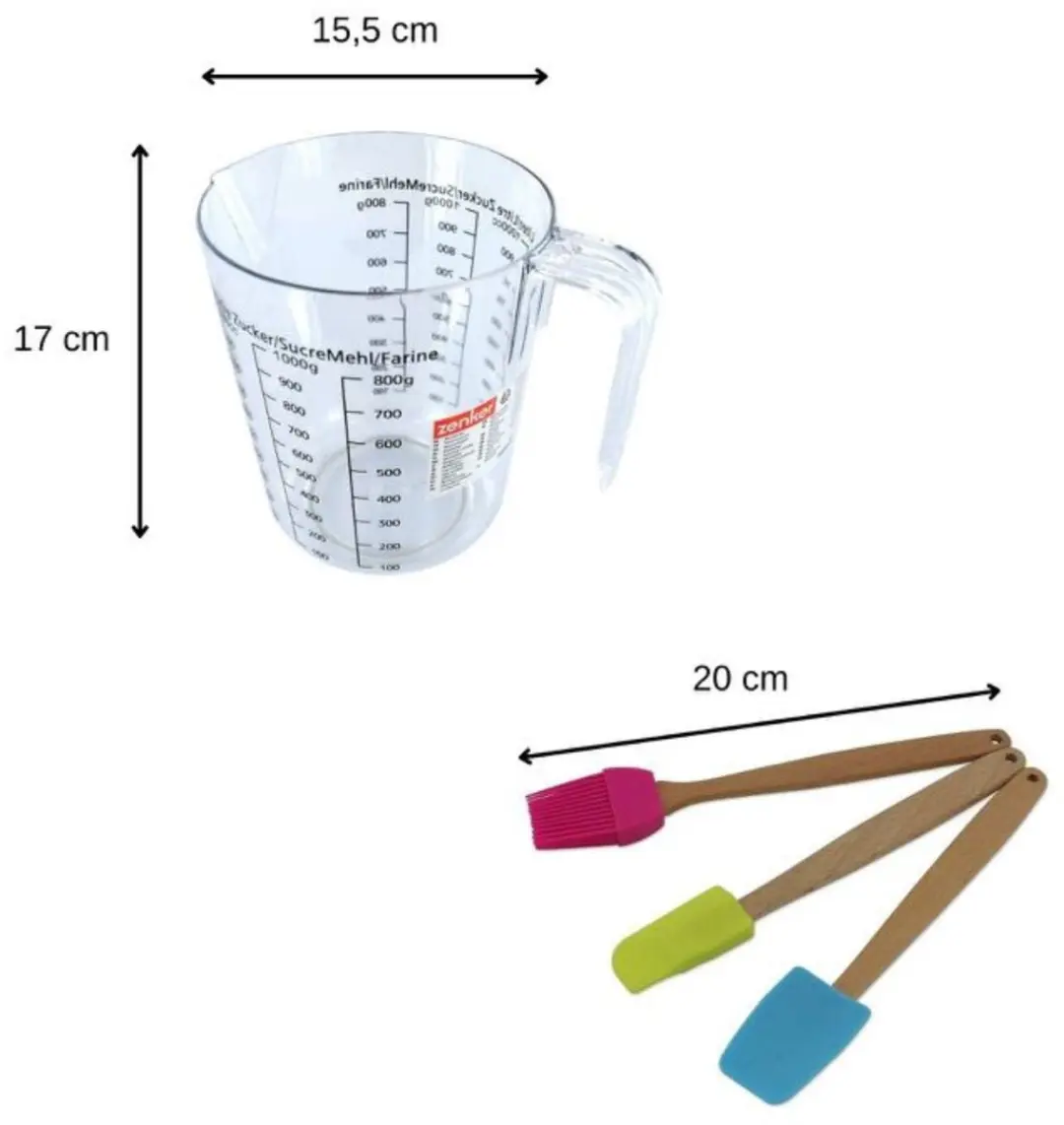 Zenker Smart Pastry Set Maatbeker 200ml - 3 Accessoires