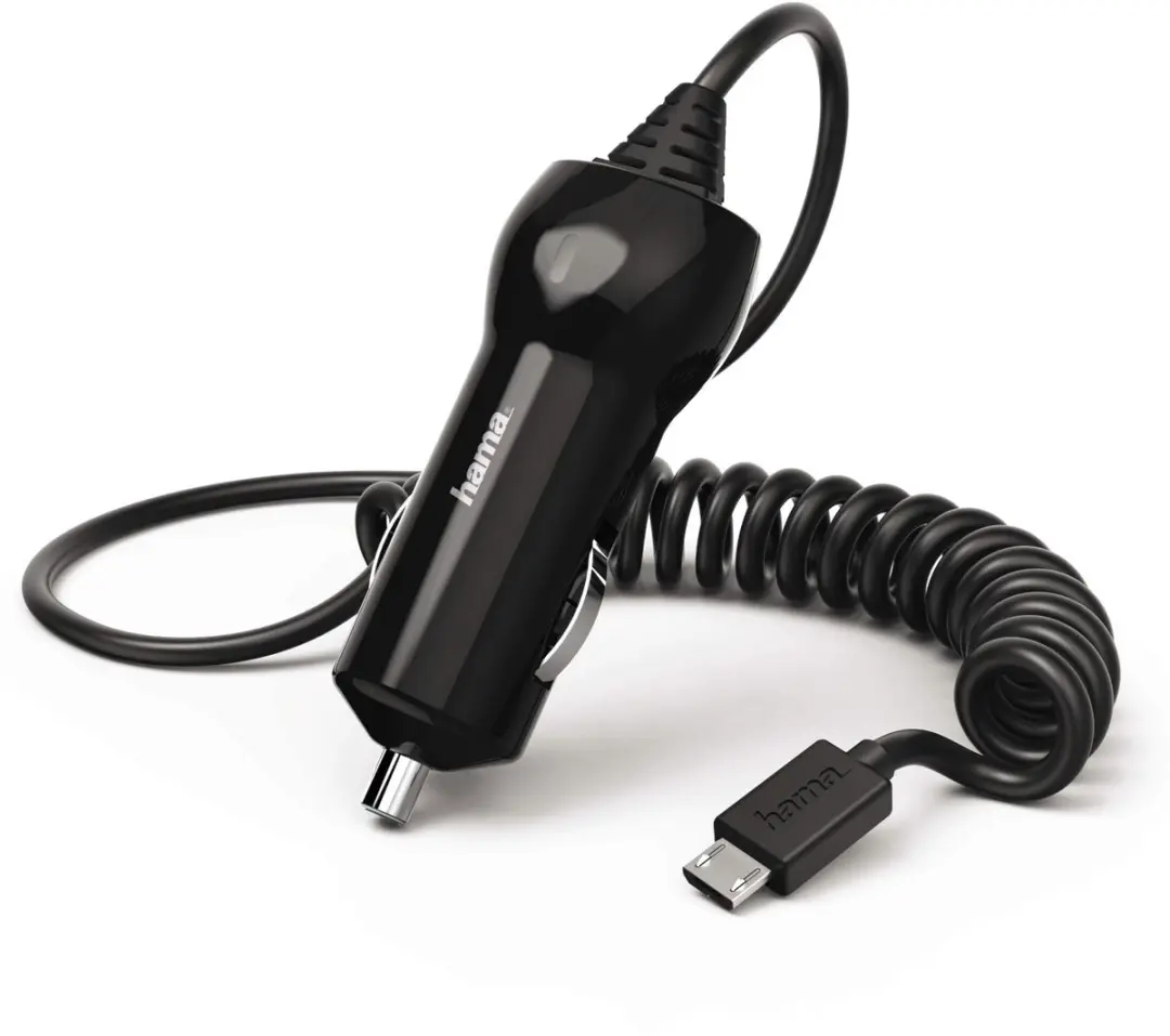 Hama Auto-oplader Micro-USB 2.4A - 12W - Zwart