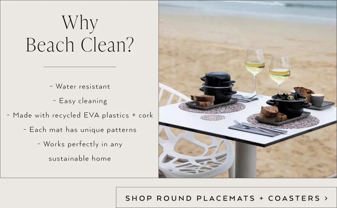 Liga Beach Clean Placemat Ø30cm - 4 Stuks Multicolor