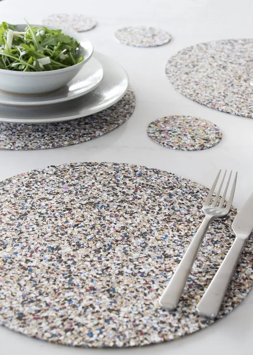 Liga Beach Clean Placemat Ø30cm - 4 Stuks Multicolor