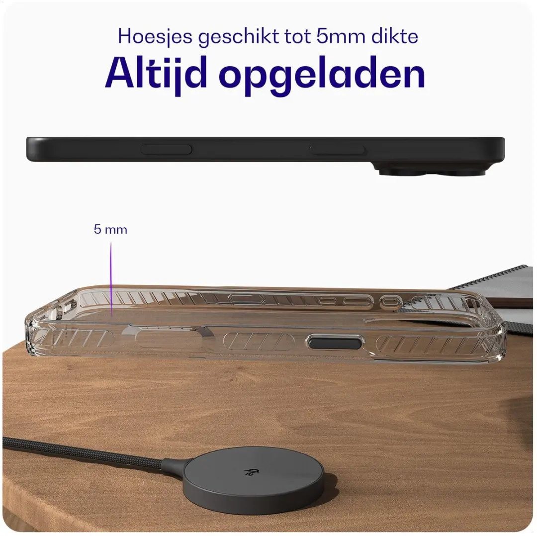Buddi Power Qi2 15W Magnetische Draadloze Oplader - Grijs