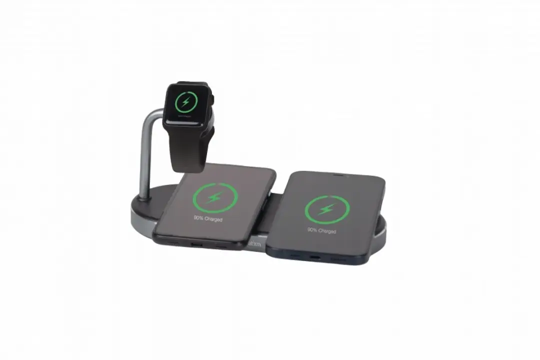 Verbatim WCS-03 3-in-1 Draadloze Oplader - 35W - Apple Watch/Zwart