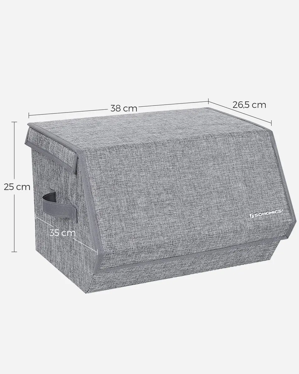 Songmics Opbergbox RLB02GYV1 - 2x50L - Grijs - afbeelding 6 van 6