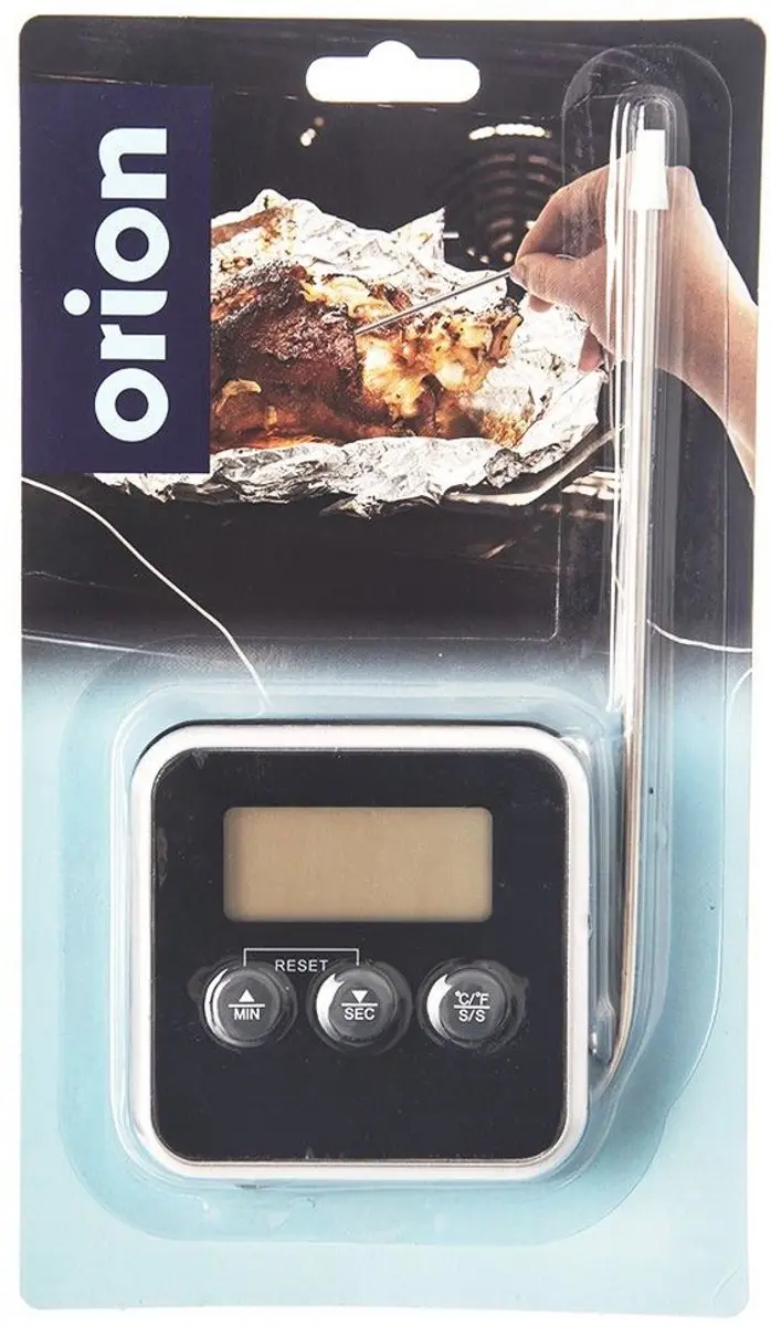 Orion Keukenthermometer met Sonde - LCD Zwart/Dark Grey