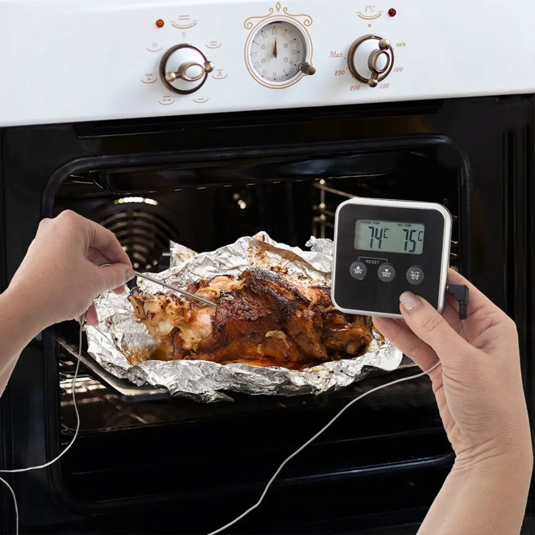 Orion Keukenthermometer met Sonde - LCD Zwart/Dark Grey