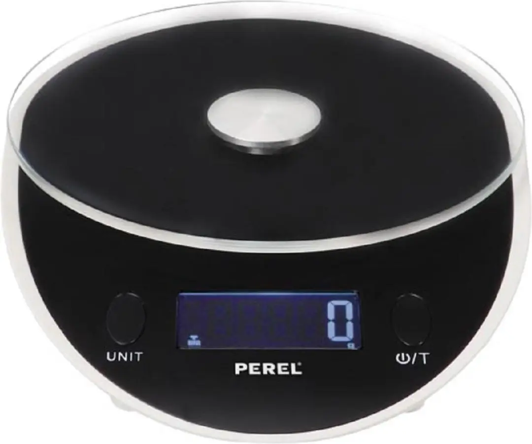 Perel Keukenweegschaal VTBAL102 - 5 kg - Zwart