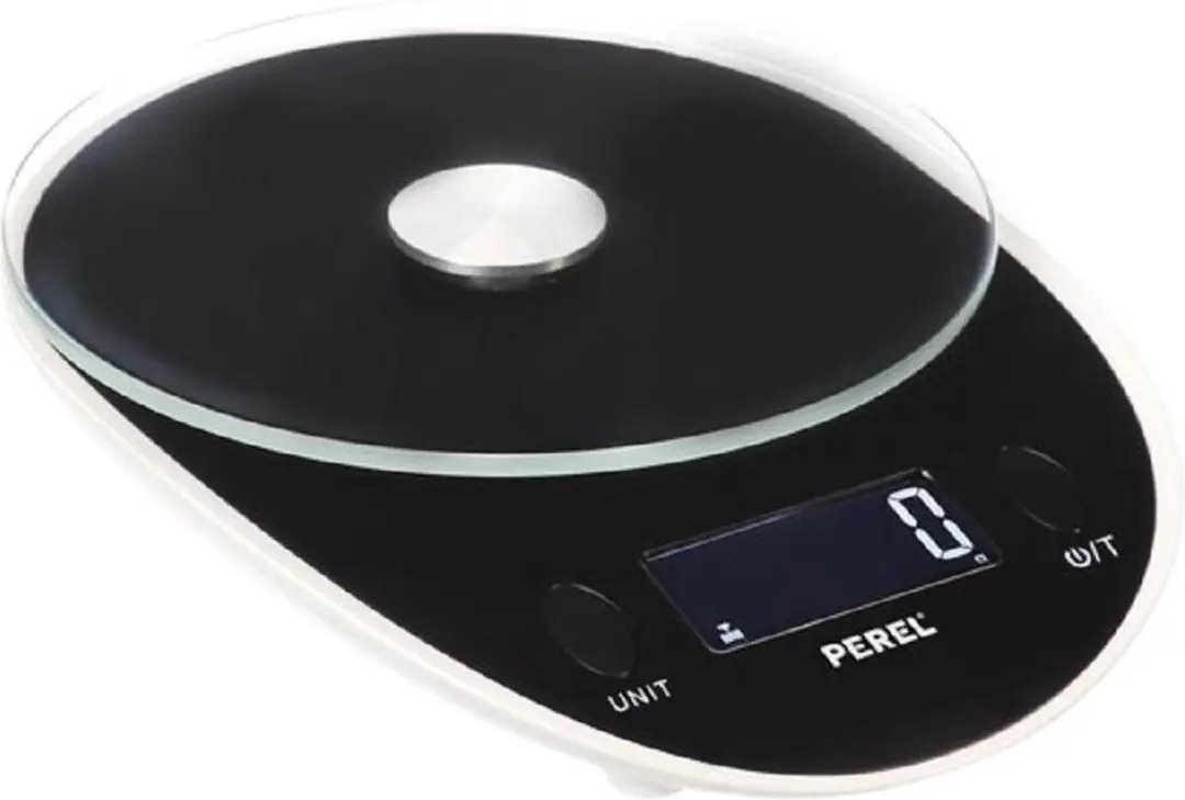 Perel Keukenweegschaal VTBAL102 - 5 kg - Zwart