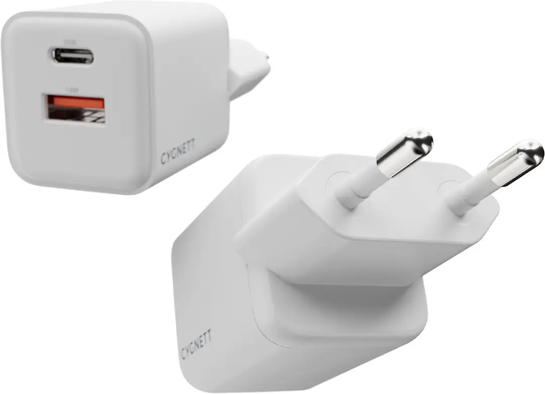 Cygnett Powerplus 35W Dual Port Wall Charger CY5877PDWCH - Wit