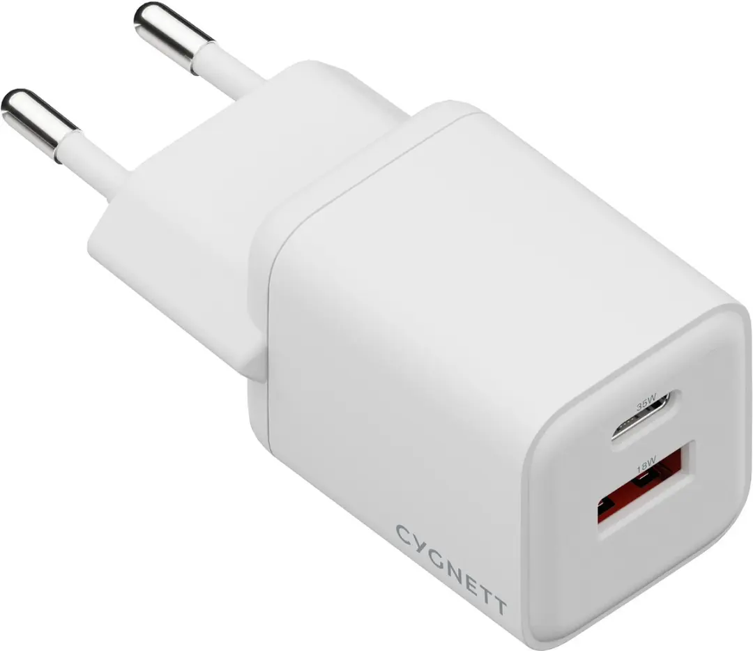 Cygnett Powerplus 35W Dual Port Wall Charger CY5877PDWCH