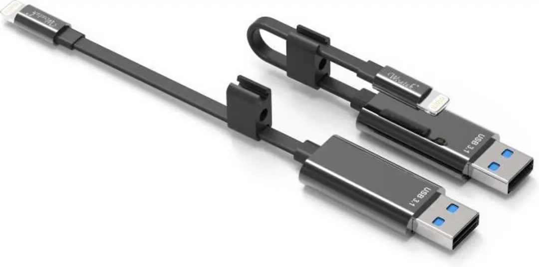 Deltaco IPLH-580 Lightning Kabel met microSD-lezer