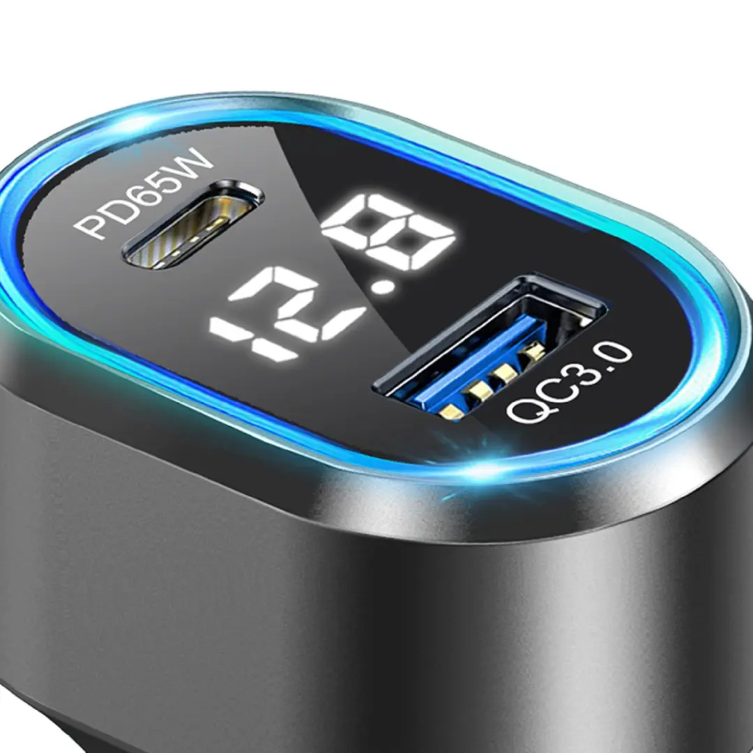 Caliber PS26 Autolader 83W - 3x USB - 12/24V - Spanningsmeter