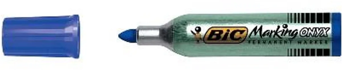 Bic Marking Onyx 1482 Kogelpunt Markers - 12 Stuks - Blauw
