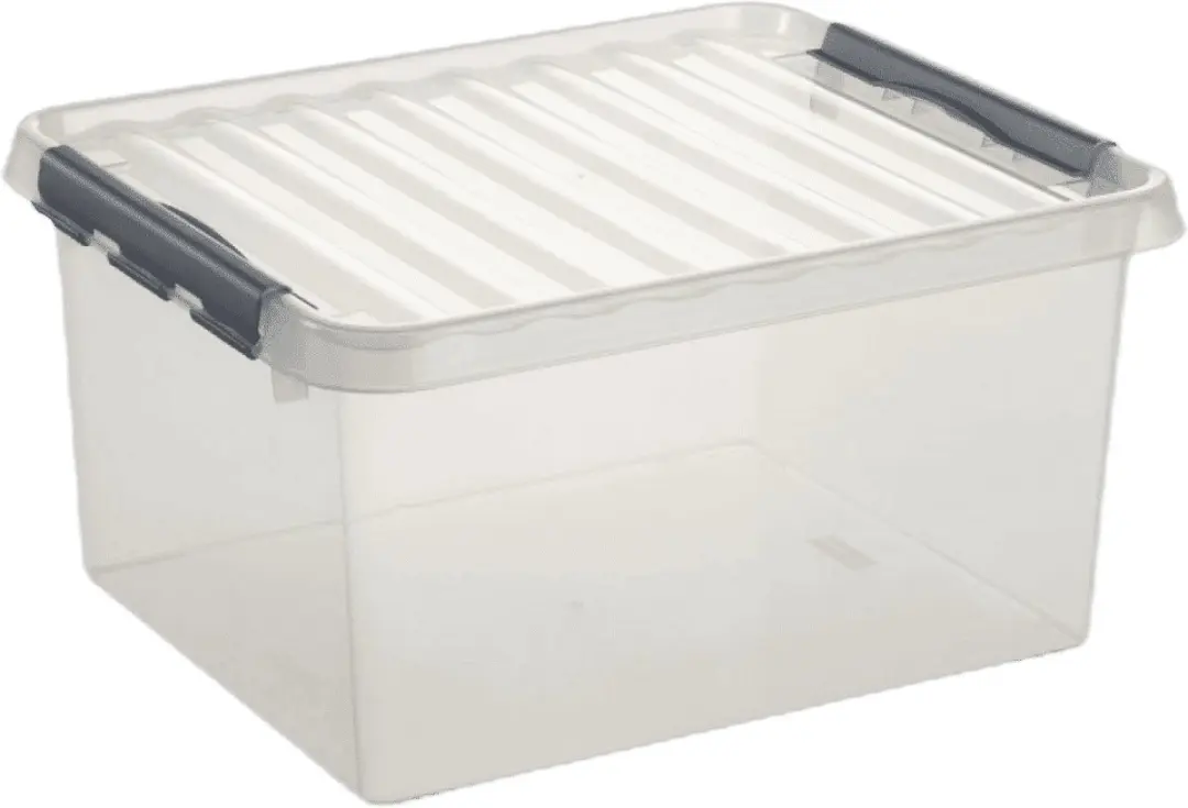 Sunware Q-line Opbergbox 15L - 40x30x18cm Grijs - afbeelding 6 van 6