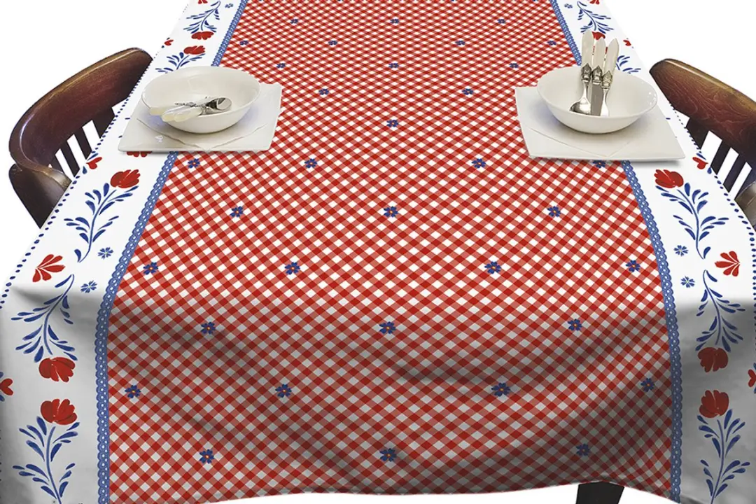 Wicotex Tafellaken Holland 140x250cm - Rood/Wit