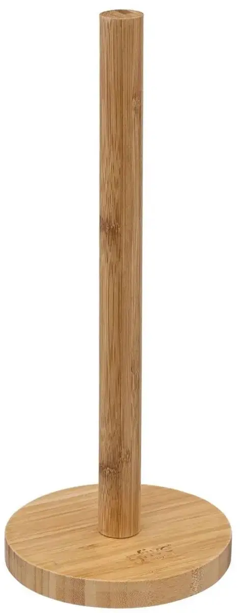 Excellent Houseware Keukenrolhouder Bamboe 12,5x32cm - Natuurlijk