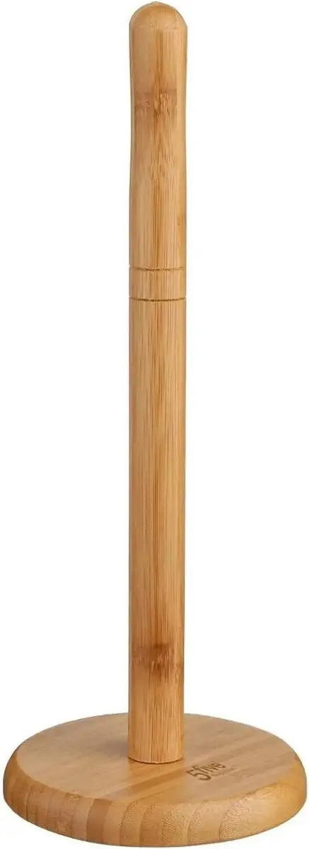 Excellent Houseware Keukenrolhouder Bamboe 12,5x32cm
