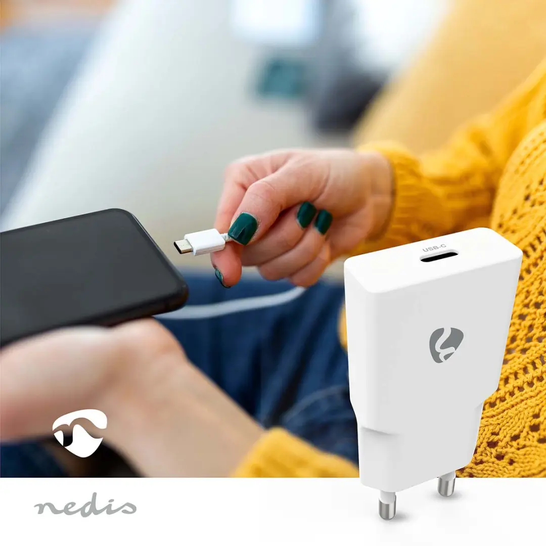 Nedis WCHAC20WT Oplader 20W USB-C - Wit