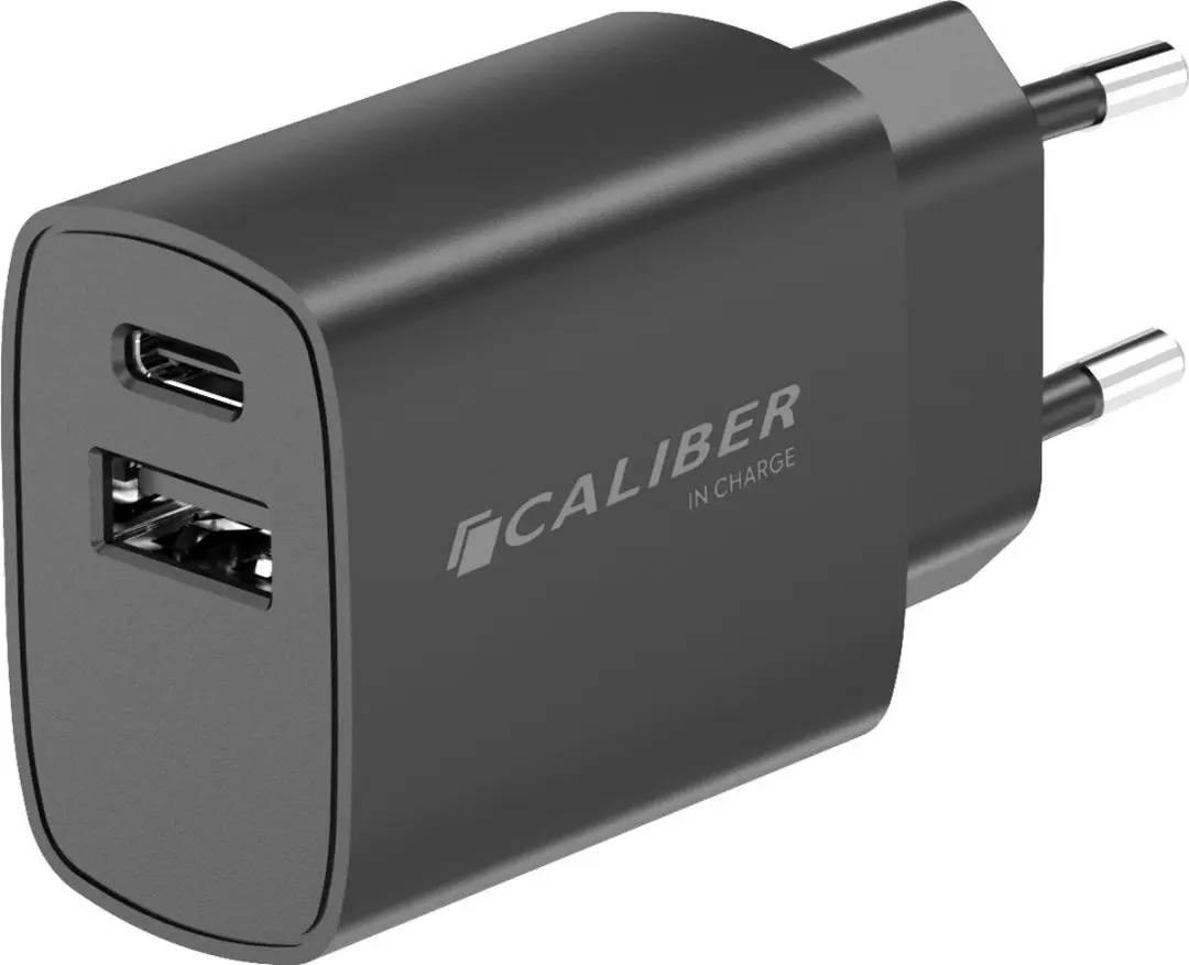 Caliber PSPQ-20CCB USB C Adapter 20W - 2 Poorten - Zwart